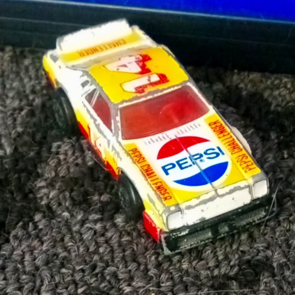 Pepsi Racing Car Toy - Yellow and Red 1980